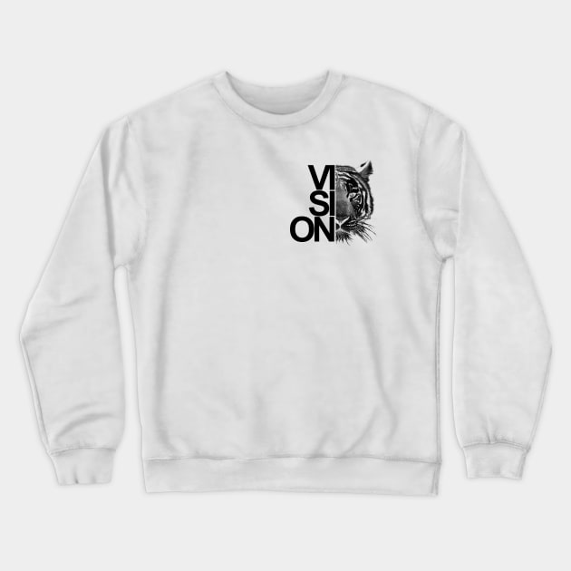 tiger vision motiv Crewneck Sweatshirt by Designation4